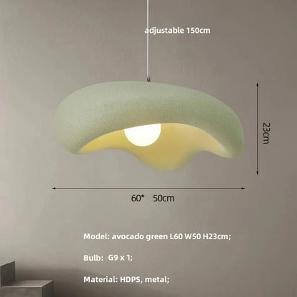DecorBites™ Creamy Style Pendant Light | Resin Dining Room LED Island Lamp
