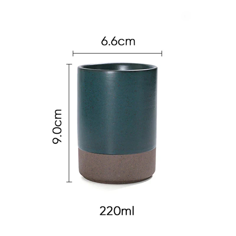 DecorBites™ Japanese Style Ceramic Tea Coffee Cups Latte Mug Espresso Afternoon Teacup Water Mug