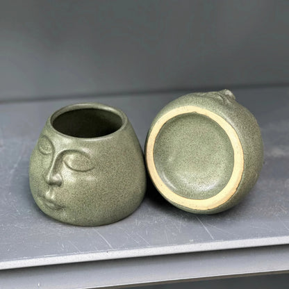 DecorBites™ Abstract Face Ceramic Flowerpot Vase Ashtray Plant Home Decor Accessories