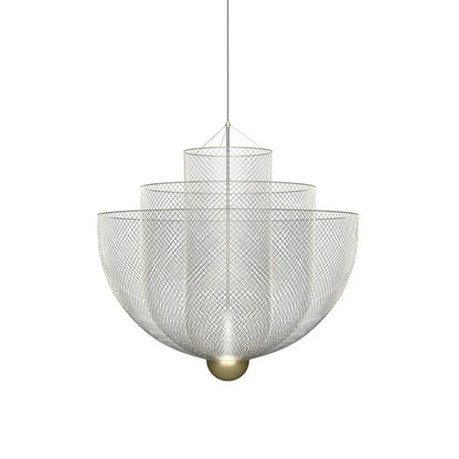 DecorBites™ Geometric Iron Chandelier | Nordic Loft Pendant Light Fixture