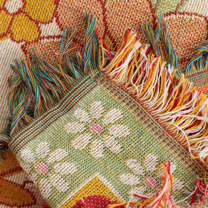 DecorBites™ Bohemian Flowers Tapestry Sofa Blanket