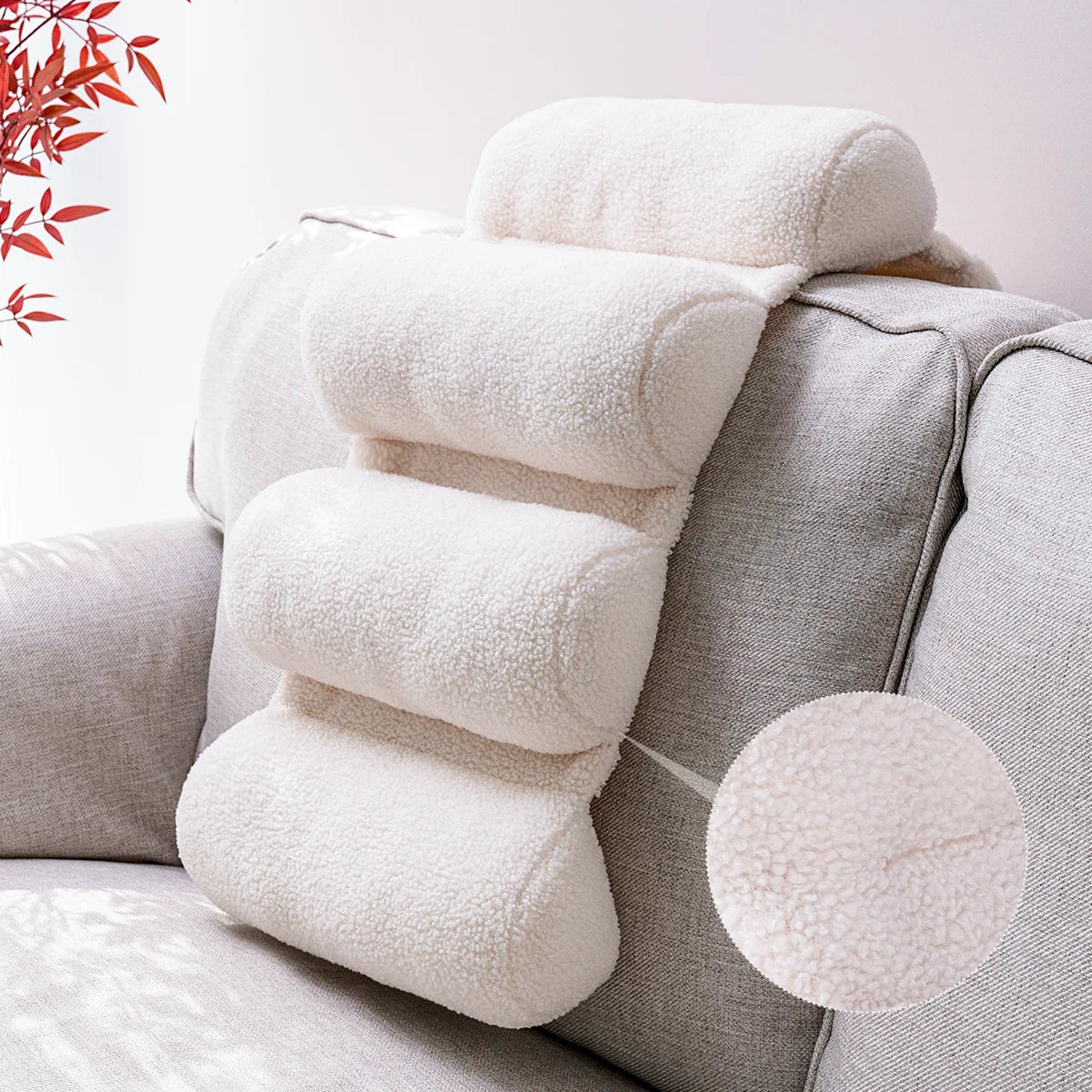 DecorBites™ Lumbar Support Pillow - Adjustable Back Support for Office Chair