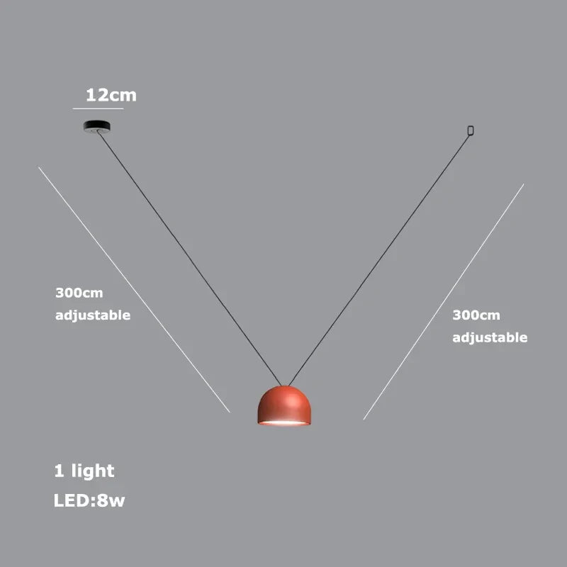 DecorBites™ LED Belt Chandelier Pendant Light for Dimmable Indoor Lighting in Living Room