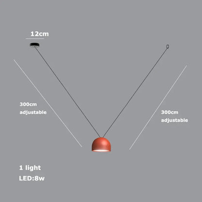 DecorBites™ LED Belt Chandelier Pendant Light for Dimmable Indoor Lighting in Living Room