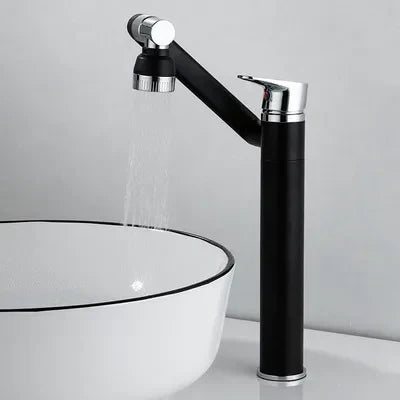 DecorBites™ Antique Bronze Bathroom Sink Faucet Hot Cold Water Mixer Deck Mounted