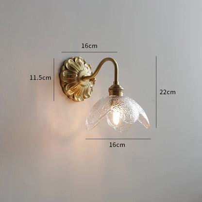 DecorBites™ Ceramic LED Wall Lights: Modern Japan Style Copper Base Sconce for Home Decor
