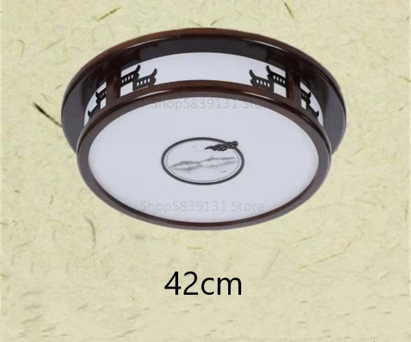 DecorBites™ Antique Style Solid Wood Led Ceiling Light for Living Room Bedroom & Study