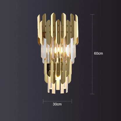 ™ Gold Crystal LED Wall Lamp for Elegant Home Lighting