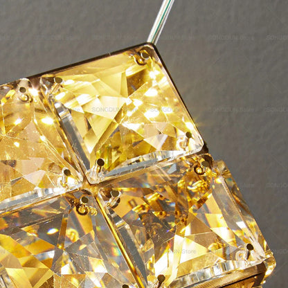 DecorBites™ Crystal Bedside Chandelier Wall Light for Designer Living Room and Hotel Bedroom