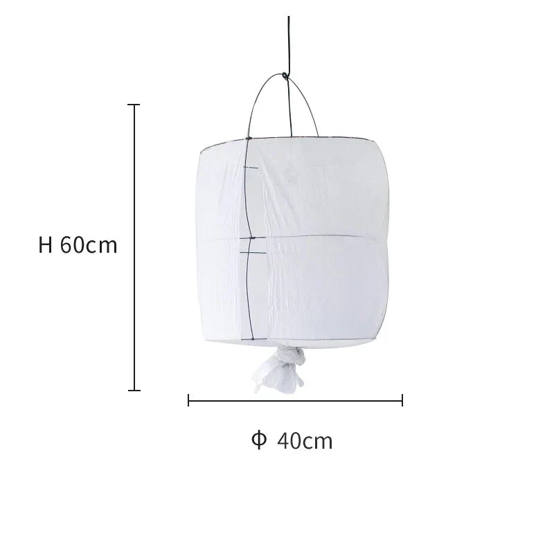DecorBites™ Linen Cloth Pendant Light: Elegant Bohemian Fabric Chandelier for Home, Restaurant, Hotel