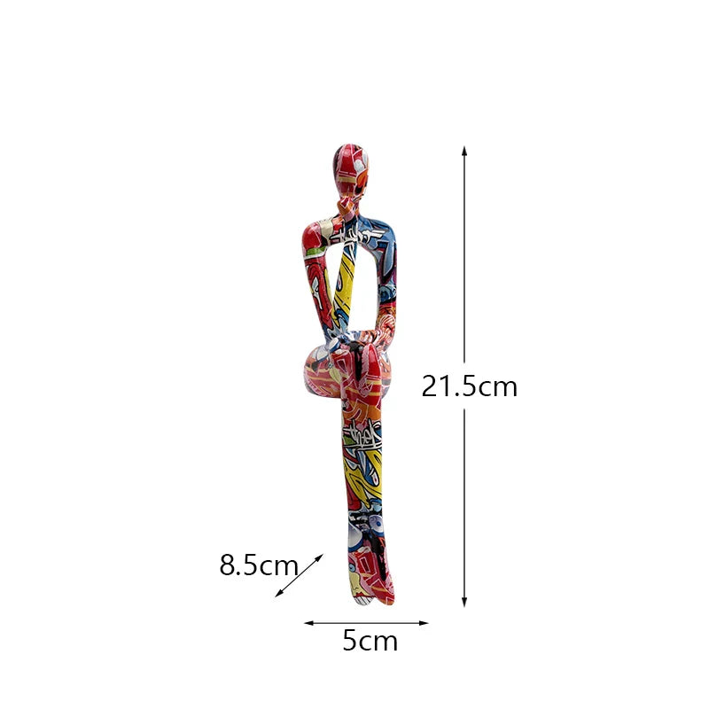 DecorBites™ Abstract Figurine Modern Pop Art Sculpture for Home Decor
