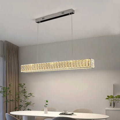DecorBites™ Crystal Chandelier LED Golden Modern Luxury Ceiling Home Interior Shop