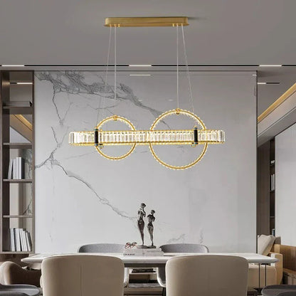 DecorBites™ Crystal Chandelier Pendant Light for Living and Dining Room