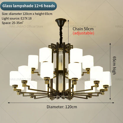 2024 New Duplex Villa Chandelier: DecorBites™ High Jump Floor Hollow Lamps Lighting