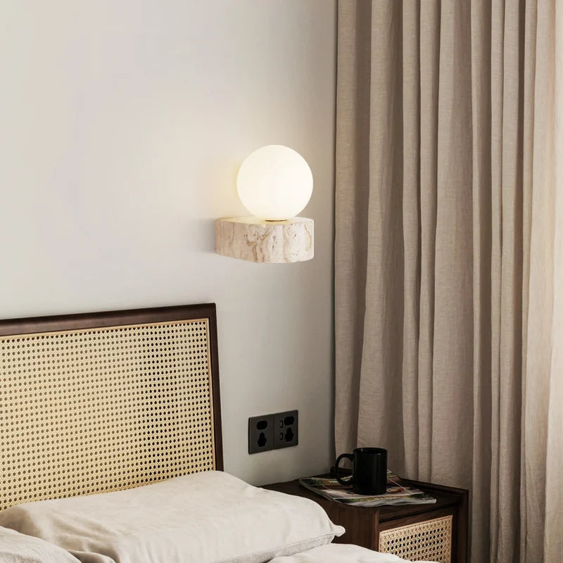 DecorBites™ Glass Lampshade Wall Lights Square Spotlights for Bedroom Decor