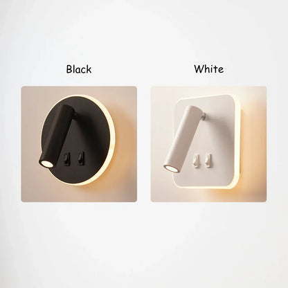 DecorBites™ Adjustable Wall Lamp for Bedroom, Study, or Reading - 350° Rotation, Switch Included