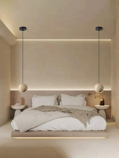 DecorBites™ Lunar Stone Pendant Chandelier - Small Bedroom Home Decor Lighting