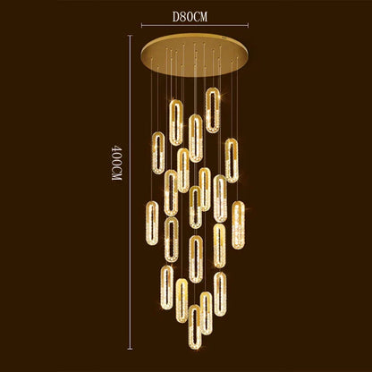 DecorBites™ Crystal Chandelier Dining Room Pendant Lights Ceiling Lamps Luxe Indoor Lighting