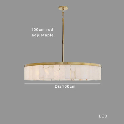 DecorBites™ Gold Marble Ceiling Pendant Light Round Elegant Luxury Hanging Lamp
