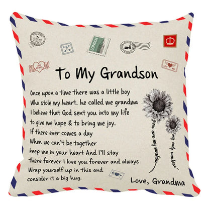 DecorBites™ Love Mom Cushion Cover 45x45cm - Family Anniversary Gift - Nordic Design
