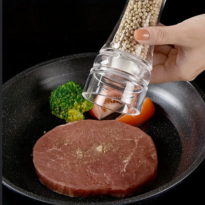 DecorBites™ Acrylic Manual Pepper Grinder | Transparent Salt and Spices Mill Shaker