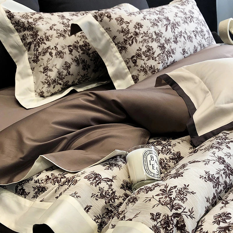 DecorBites™ Egyptian Cotton Bedding Sets for Queen King Ru Size Bed Linens
