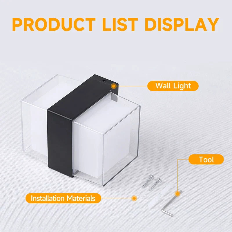 DecorBites™ LED Facade Wall Light for Home and Garden Decor, Waterproof Stair Luminaire