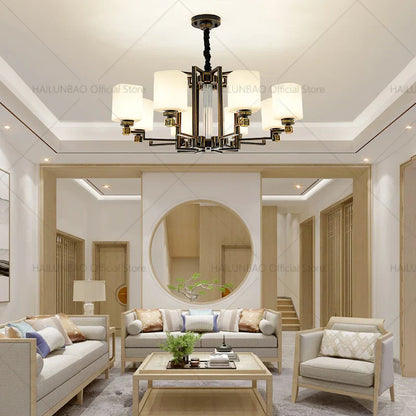 2024 New Duplex Villa Chandelier: DecorBites™ High Jump Floor Hollow Lamps Lighting