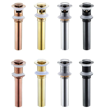 DecorBites™ Brass Pop Up Drain for Bathroom Lavatory Sink - Water Drainer