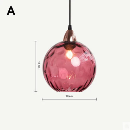 DecorBites™ Glass Ball Lustre Pendant Lights - Modern Kitchen Hanging Fixture