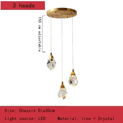 DecorBites™ Crystal Chandelier Pendant Lights for Elegant Home Decor