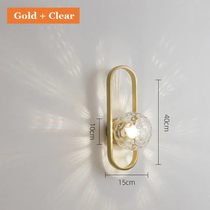 DecorBites™ Glass Aisle Wall Lamp Post-Modern Indoor Decoration Art Lighting