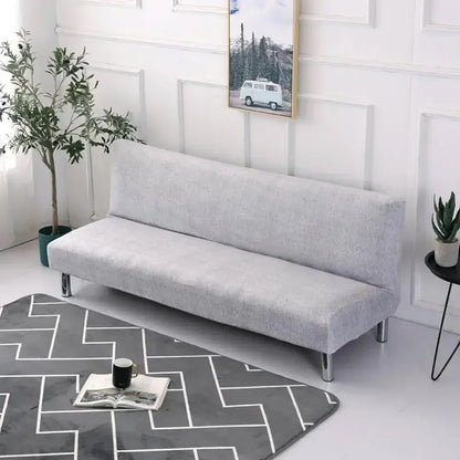 DecorBites™ Armless Futon Sofa Cover Slipcover Elastic No Armrest