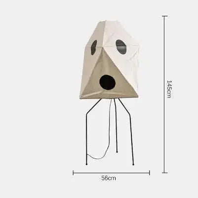 DecorBites™ Japanese Rice Paper Floor Lamp by Noguchi Yong for Bedroom and Parlor Lighting