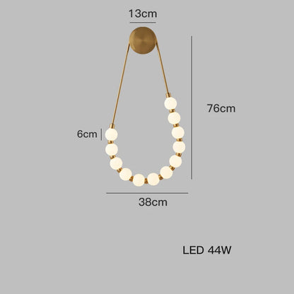 DecorBites™ LED Fancy Necklace Wall Lamp for Bedside & Living Room