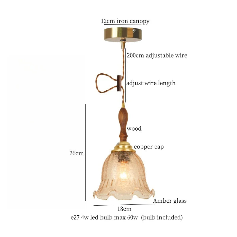 DecorBites™ Cracked Glass LED Pendant Lights for Home Decor, Restaurant, Living Room, Kitchen