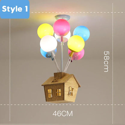 DecorBites™ Balloon Ceiling Chandelier for Kids Room, Bedroom, Living Room, Nursery - Indoor Art Decor