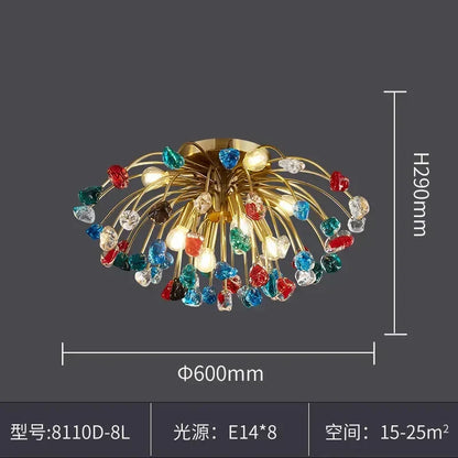 DecorBites™ Crystal Chandelier LED Lighting Fixture for Dining Room & Kitchen Island