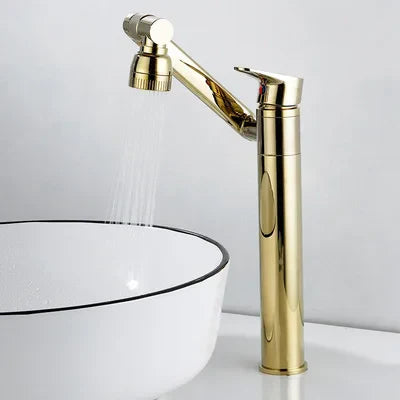 DecorBites™ Antique Bronze Bathroom Sink Faucet Hot Cold Water Mixer Deck Mounted