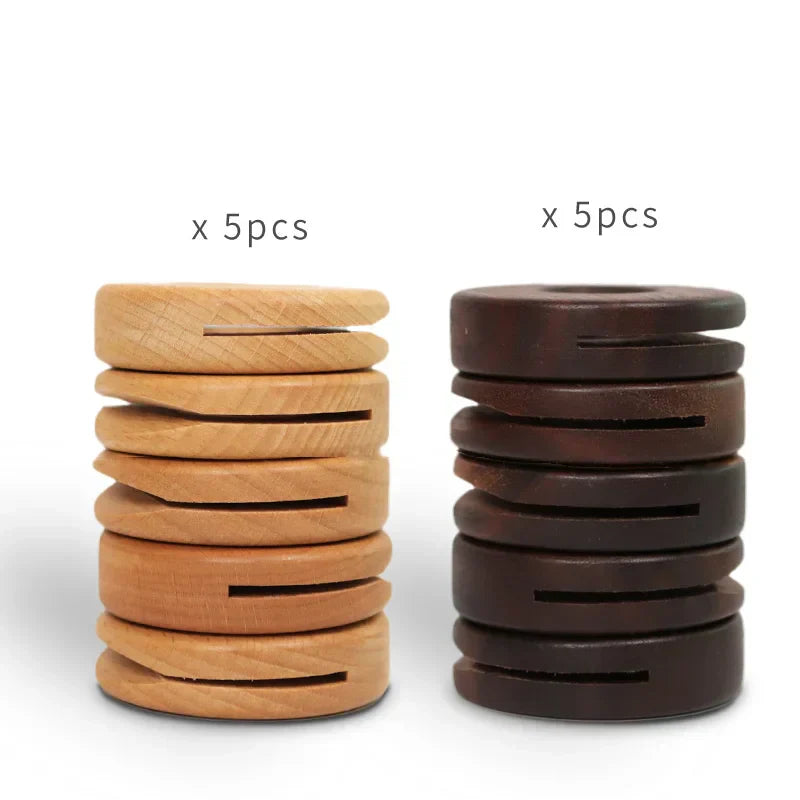 DecorBites™ Black Walnut Donuts Bag Clip: Wooden Sealing Clips for Stylish Kitchen Organization