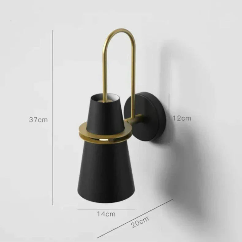 DecorBites™ LED Horn Wall Lamp: Modern Nordic Sconces for Bedside, Living Room, Home Decor