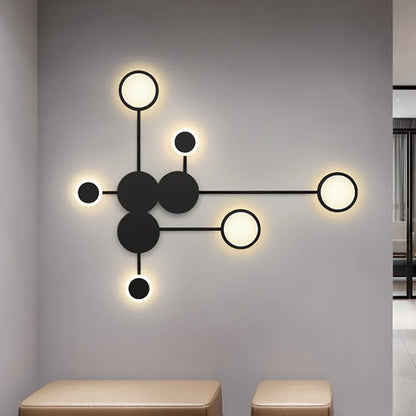 DecorBites™ Black Gold LED Wall Lamp for Indoor Bedroom Living Room Stairs Bar
