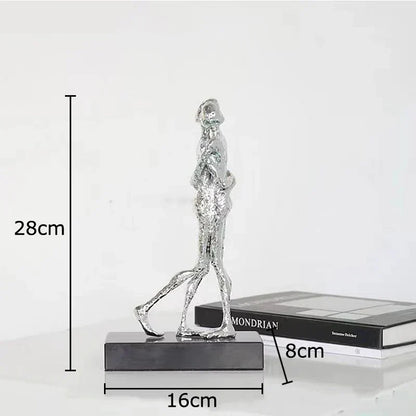 DecorBites™ Abstract Lovers Sculpture Desk Ornament Home Decor Aesthetic Figure