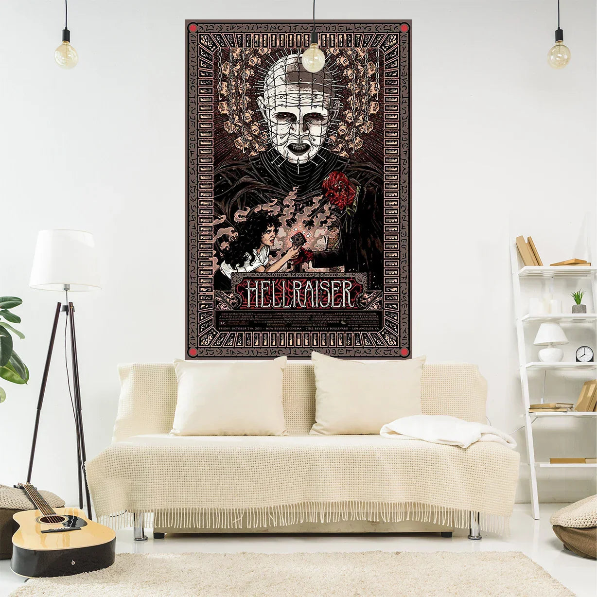 DecorBites™ Jack-O-Lantern Wall Tapestry: Halloween Horror Movie Boho Home Decor for Bedroom