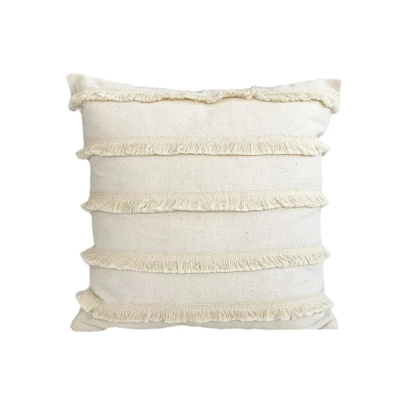 DecorBites™ Boho White Lace Floral Sofa Cushion Cover Wedding Decor Throw Pillows