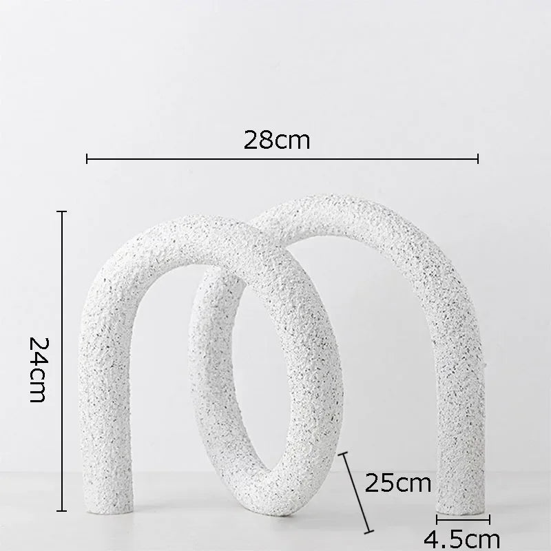 DecorBites™ Abstract Twisted Knot Sculpture for Room Aesthetics Decor