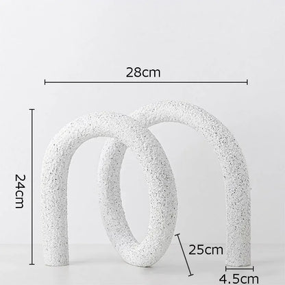 DecorBites™ Abstract Twisted Knot Sculpture for Room Aesthetics Decor