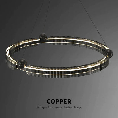 DecorBites™ Light Luxury Circle LED Living Room Chandelier