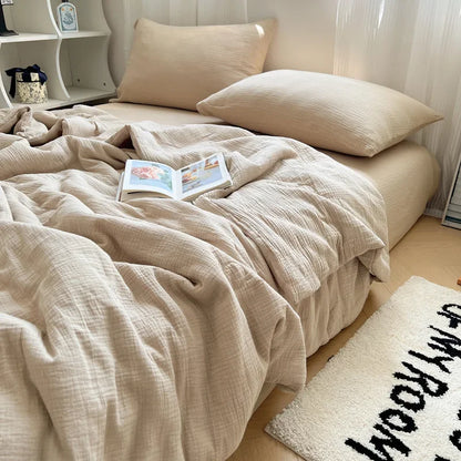 DecorBites™ Cooling Wrinkled Yarn Summer Blanket - Breathable & Thin Comforter