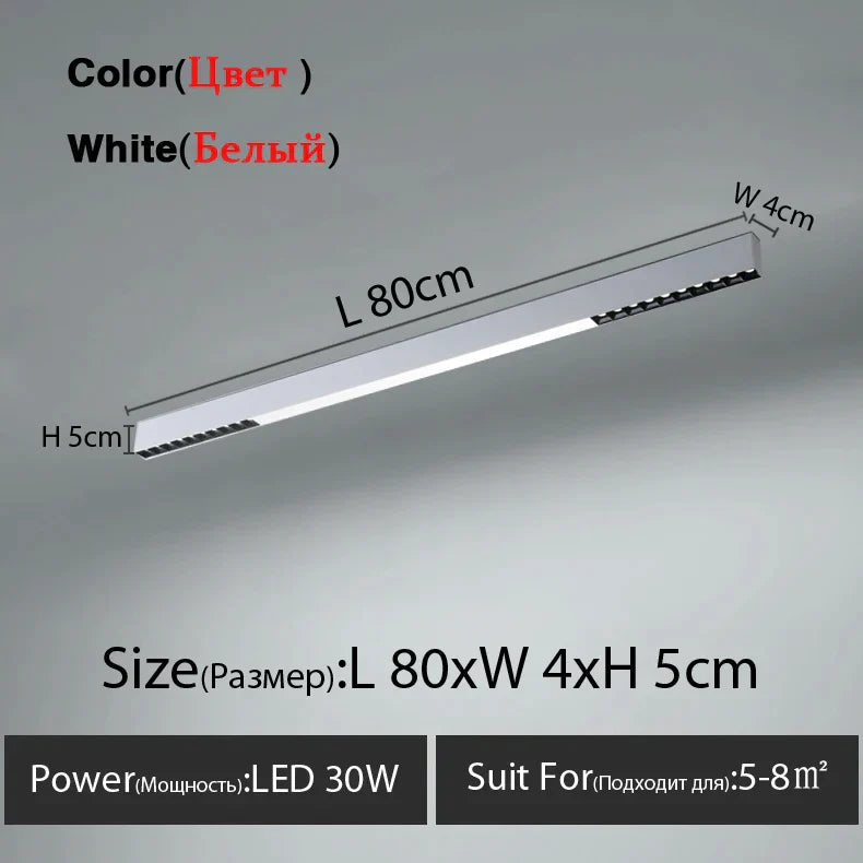 DecorBites™ LED Linear Ceiling Lamp for Living Room, Dining Room, Bedroom - Minimalist Design
